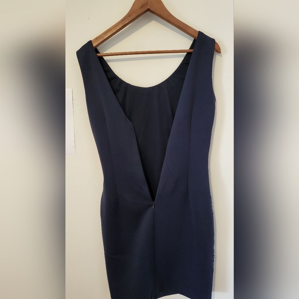 GUESS mini dress blue navy sequin size 6 NWT - Picture 4 of 9